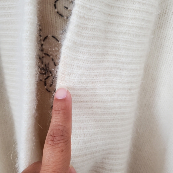 Vintage Gorgeous Erez Lambswool & Angora Rabbit Hair Embroidered Sweater - Picture 10 of 10